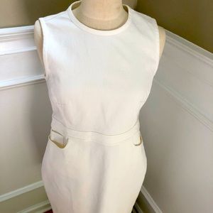 J.Crew sleeveless creamy white dress
